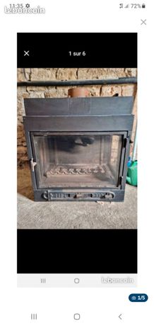 Poele a bois en fonte pouvant mettre des buches de bois jusqu à 70cm