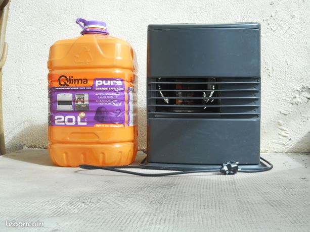 Poêle à pétrole électronique + un bidon 20 litres de pétrole Qlima