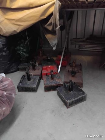 Poids de lestage en fonte 15 kg pour parasol de marché