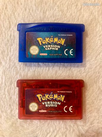Pokémon Rubis et Saphir Gameboy Originaux