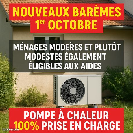 Pompe à chaleur 100% pris en charge