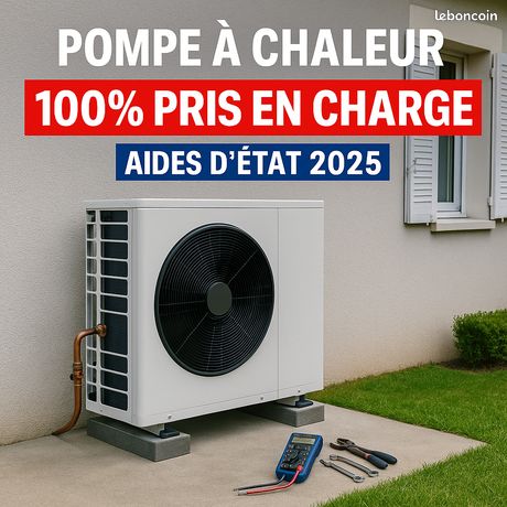 Pompe à chaleur 100% pris en charge