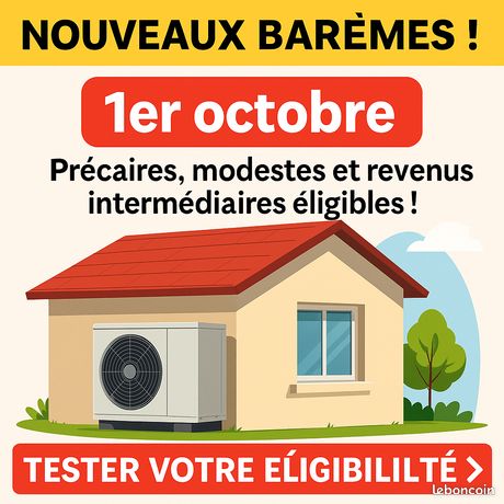 Pompe à chaleur 100% pris en charge