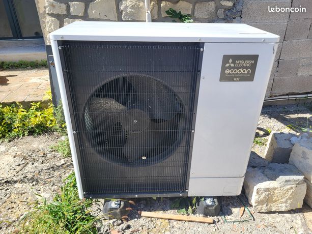 POMPE A CHALEUR 380 V MITSUBISHI 10 KW unité ext et Module hydraulique intérieur