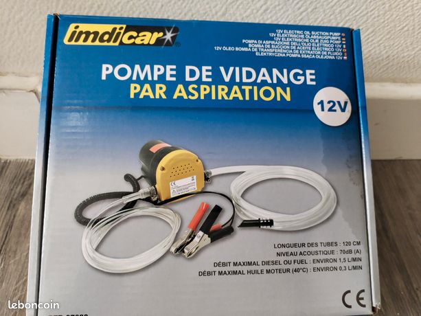 Pompe De Vidange Par Aspiration 12v Imdicar