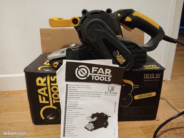 Ponceuse à bande + bandes abrasives