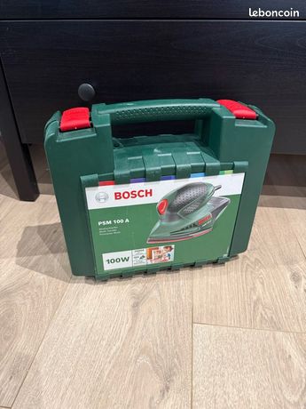 Ponceuse Bosch PSM 100 A Très bon état avec coffret et accessoires