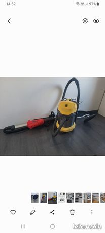 Ponceuse girafe avec aspirateur karcher