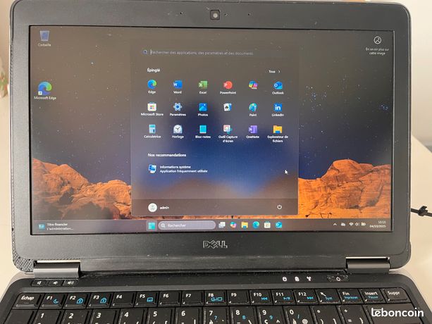 Portable Dell windows 11 pro - 16go 256 SSD - Ultrabook Pro Compact