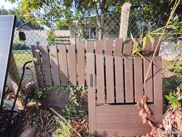 Portail acier et bois