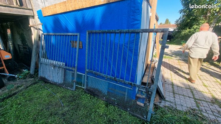 Portail acier galvanisé