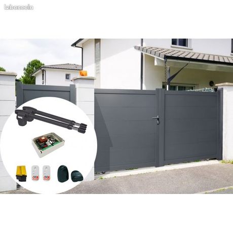 Portail Alu Battant L3xH1.7 motorisé