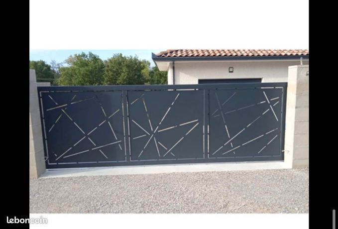 Portail coulissant pour ouverture 5 mètres