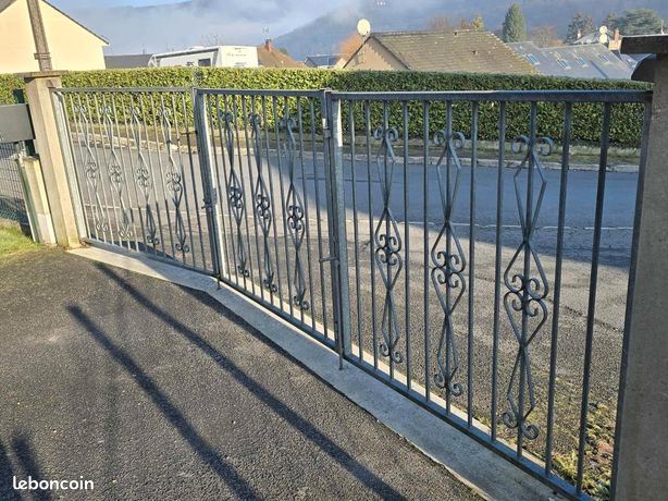 Portail en acier galvanisé 3 vantaux