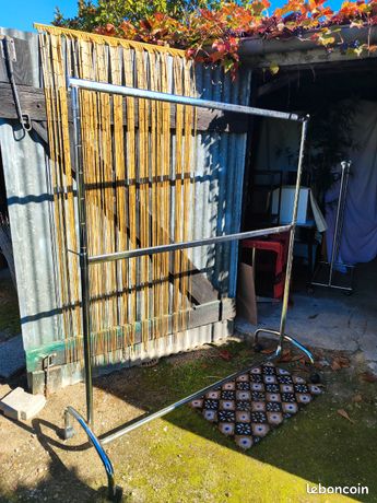 Portant a vêtements double qualité pro