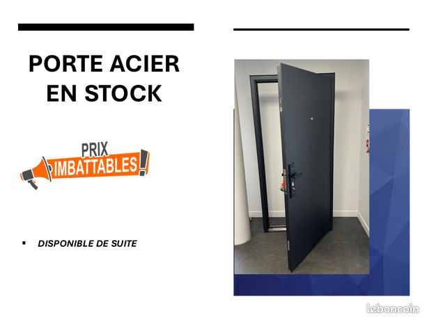 Porte acier/aluminium en stock