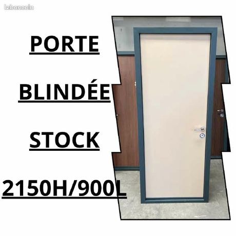 Porte blindée anti-effraction avec serrure 3 points