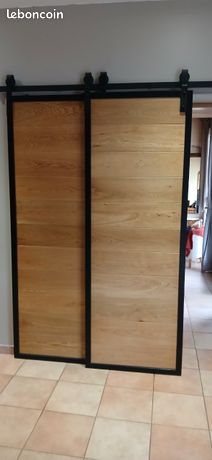 Porte coulissante + rail