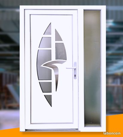 Porte d'entre PVC avec tierce fixe ALUPLAST