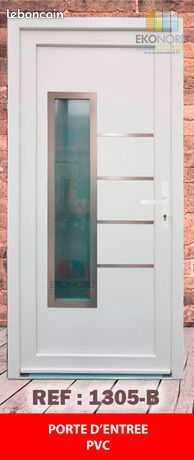 Porte d'entrée ALUPLAST PVC blanc