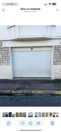 Porte de garage enroulante blanche LAKAL