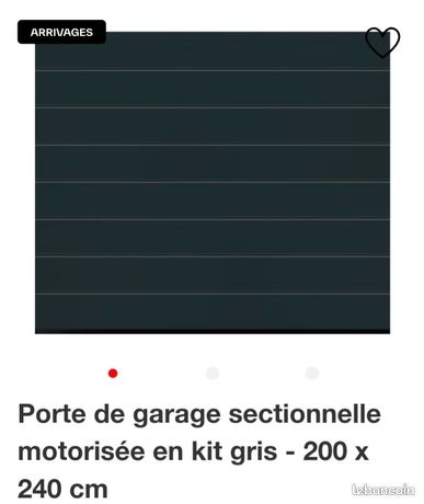 Porte de garage motorisé isolé