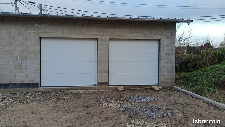 PORTE DE GARAGE SECTIONNELLE BLANC OU GRIS L 3000 x H 2250 TOP QUALITE