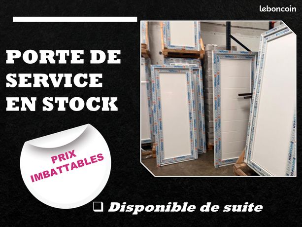 Porte de service PVC isolation Uw 13
