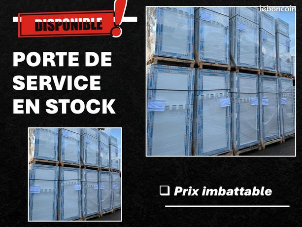 Porte de service seuil alu bas