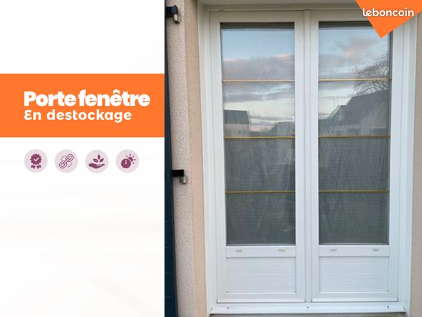Porte fenêtre 2 vantaux PVC/ALU