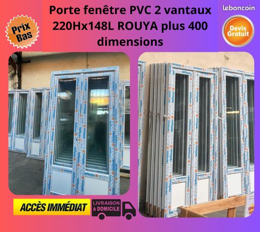 Porte fenêtre 2 vantaux PVC : les moins chères