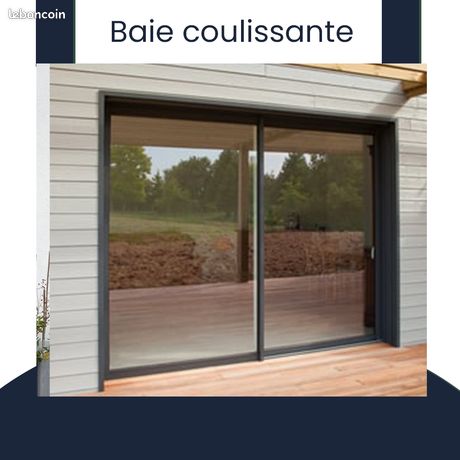 Porte fenêtre coulissante design moderne