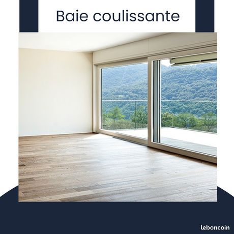 Porte fenêtre coulissante moderne prête à poser