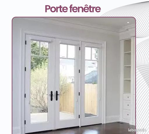 Porte fenêtre PVC stock