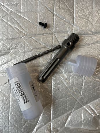 Porte-outil pilote mandrin SDS-Max Longeur 120mm pour scie-cloche trépan perçage béton beton plancher planche dalle