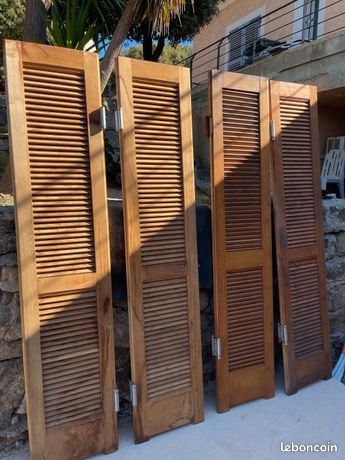 Porte persienne châtaigner Westerns