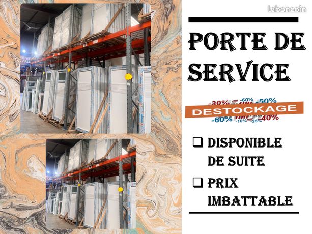 Porte PVC avec seuil aluminium