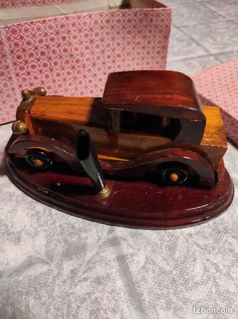 Porte stylo bois de bureau vintage