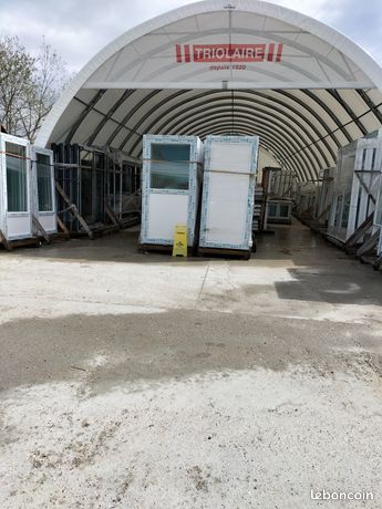 PORTE TRIOLAIRE PORTE DE SERVICE PVC dormant et ouvrant en 70 mm d'épaisseur