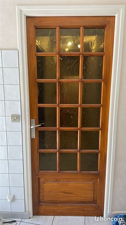 Porte vitrée simple