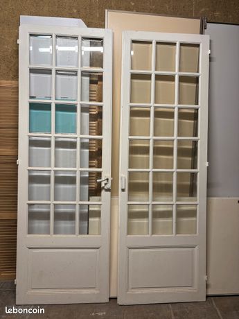 Portes vitrées dintérieur biseautées