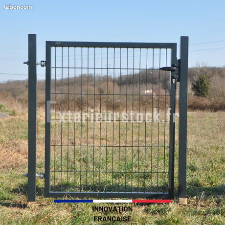 Portillon Portland noir 1m70