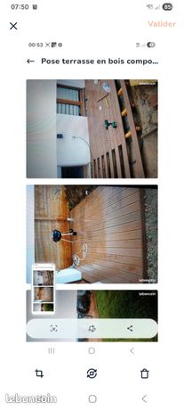 Pose terrasse en bois