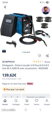 Poste a souder a fil fourré