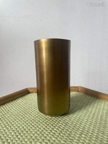 Pot à crayon métal doré