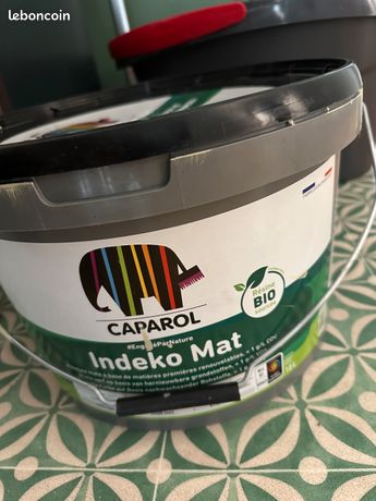 Pot de peinture vert entamé 10L