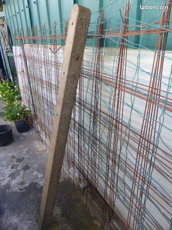 Poteau ciment 8 x 8 x 155 cm