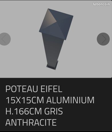 Poteaux portail coulissant