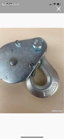 Poulie avec crochet de charge 250 kg