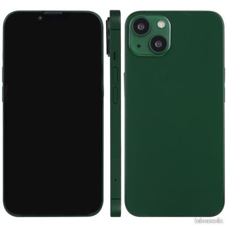 Pour iPhone 13, écran noir, faux modèle d'affichage factice non fonctionnel (vert foncé)